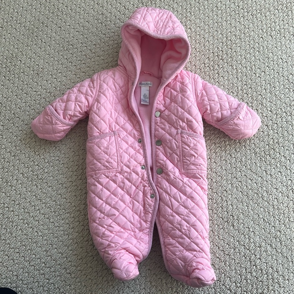 3M Light Pink Quilted Snowsuit
